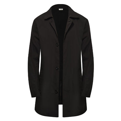 🍂Autumn Hot Sale 50% OFF🔥Men's Minimalist Single-Breasted Mid-Length Coat