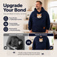 Unisex Pet Carrier Plush Hooded Sweatshirt