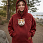 Unisex Pet Carrier Plush Hooded Sweatshirt
