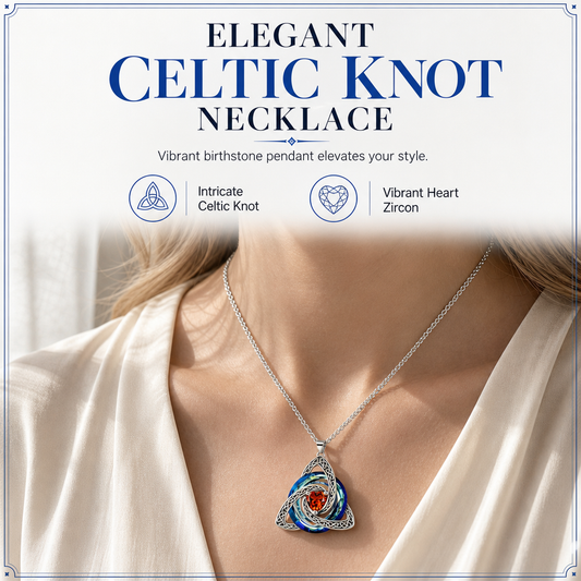 Keepsake💫12 Months of Celtic Birthstone Trinity Knot Necklaces