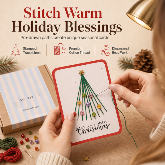 🎁Christmas Hot Sale 50% OFF🎅Merry Christmas DIY Greeting Card Making Kit