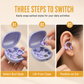 🏆 Hot Sale - 50% OFF 🎧3-in-1 Bluetooth Earphones – 6 Earbuds, Ear Clip & In-Ear, Noise Cancelling