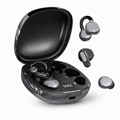🏆 Hot Sale - 50% OFF 🎧3-in-1 Bluetooth Earphones – 6 Earbuds, Ear Clip & In-Ear, Noise Cancelling