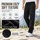 🖤Black Friday Hot Sale 50% OFF👖Men's Winter Thermal Sweatpants, Thick Fleece Lined Casual Trousers with Secure Zip Pockets
