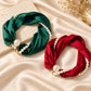 💝 Hot Sale - Buy 2 Get 1 Free ✨Pearl Scarf Necklace