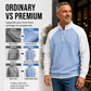 ⏳LAST DAY SALE 60% OFF !!📢Men's Waffle Knit Quarter Zip T-Shirt