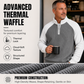 ⏳LAST DAY SALE 60% OFF !!📢Men's Waffle Knit Quarter Zip T-Shirt