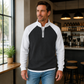 ⏳LAST DAY SALE 60% OFF !!📢Men's Waffle Knit Quarter Zip T-Shirt