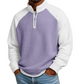 ⏳LAST DAY SALE 60% OFF !!📢Men's Waffle Knit Quarter Zip T-Shirt