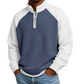 ⏳LAST DAY SALE 60% OFF !!📢Men's Waffle Knit Quarter Zip T-Shirt