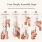 🖌️LAST DAY SALE 60% OFF !!📢Portable Retractable Makeup Brush Set Multifunctional Travel Cosmetic Tool with Powder Blush and Silicone Lip Brush