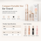 🖌️LAST DAY SALE 60% OFF !!📢Portable Retractable Makeup Brush Set Multifunctional Travel Cosmetic Tool with Powder Blush and Silicone Lip Brush