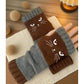 ❄️Black Friday Sale 50% OFF!!🐱Winter Warm Half Finger Knitted Gloves