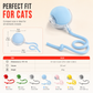 🎁Gift Idea Hot Sale 🐱🔥Smart Automatic Rolling Cat Toy Ball with Rope