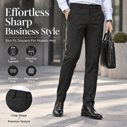 ❄️Black Friday Sale 60% OFF!!⚡Men's Slim-Fit Mid-Rise Suit Pants