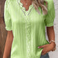 🎁Hot Sale🎁V Neck Plain Lace Elegant Shirt✈️Free Shipping