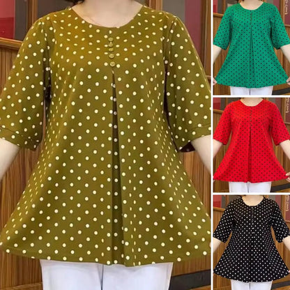 🎉Hot Sale 49% OFF🔥New polka dot print shirt✈️Free Shipping