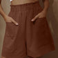 🎁Women's Cotton High Waist Pocket Fashion Casual Shorts✈️FREE SHIPPING