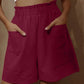 🎁Women's Cotton High Waist Pocket Fashion Casual Shorts✈️FREE SHIPPING