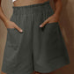 🎁Women's Cotton High Waist Pocket Fashion Casual Shorts✈️FREE SHIPPING
