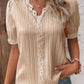 🎁Hot Sale🎁V Neck Plain Lace Elegant Shirt✈️Free Shipping