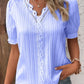 🎁Hot Sale🎁V Neck Plain Lace Elegant Shirt✈️Free Shipping