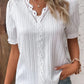 🎁Hot Sale🎁V Neck Plain Lace Elegant Shirt✈️Free Shipping